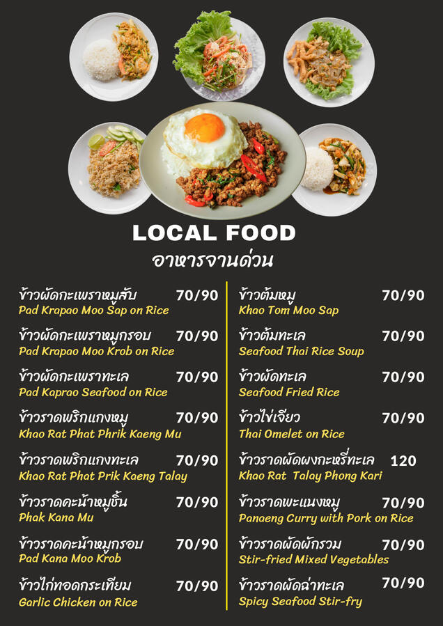 Menu Local Food